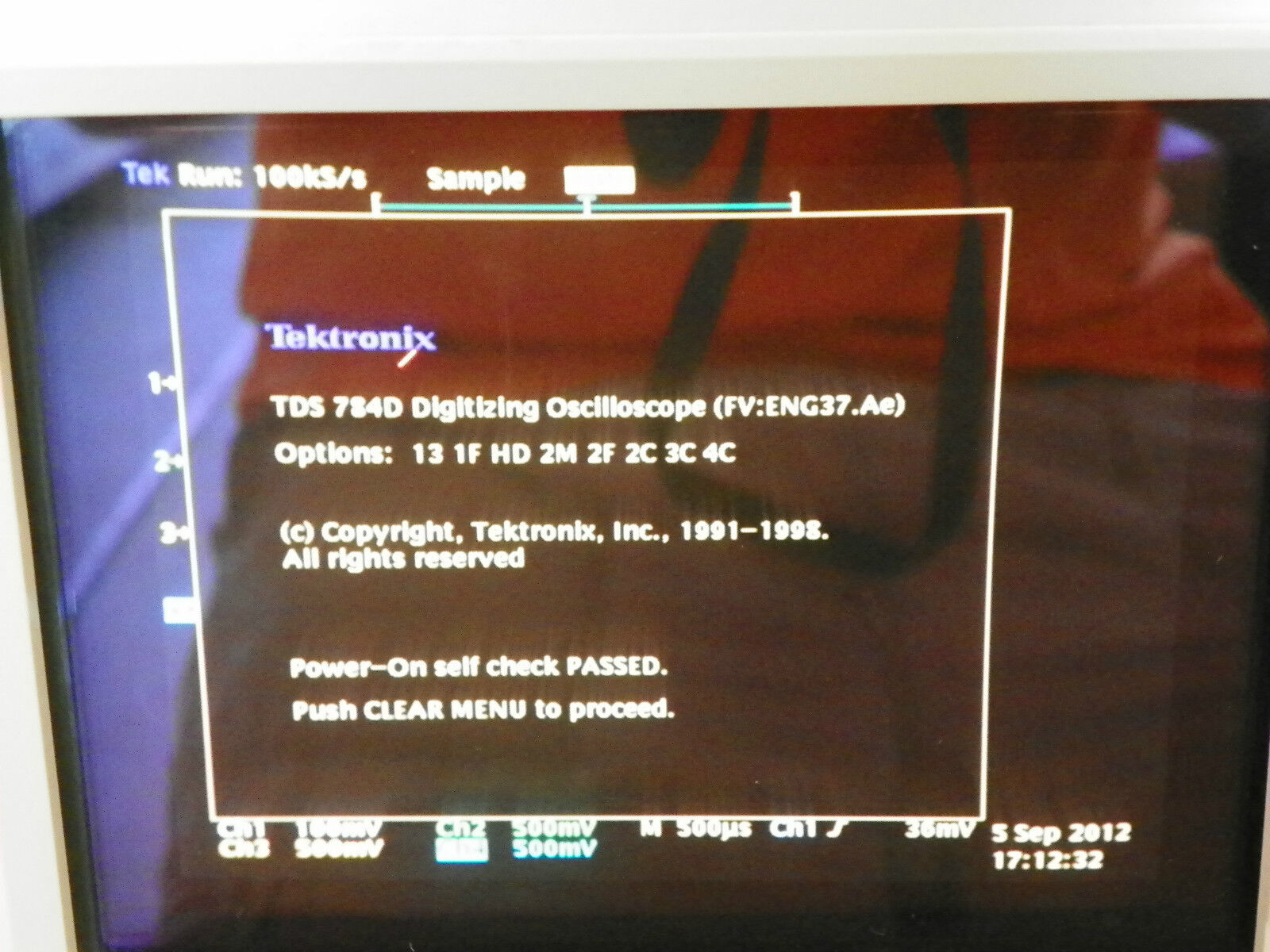 Tektronix TDS784D Opt 13/1F/HD/2C/2F/2M/3C/4C 1GHz 4GS/s Tektronix TDS784D Opt 13/1F/HD/2C/2F/2M/3C/4C 1GHz 4GS/s